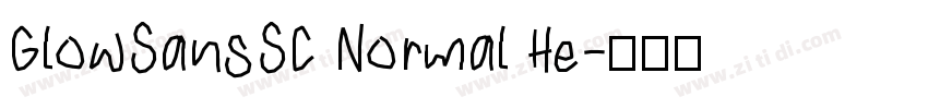 GlowSansSC Normal He字体转换